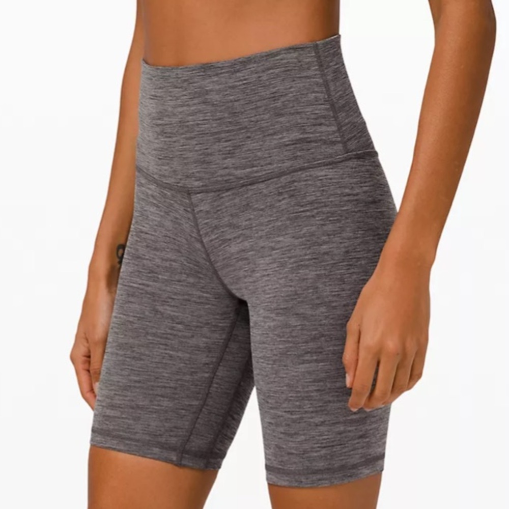lululemon align short 8" size 8 heathered black